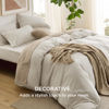 Picture of Bedsure King Duvet Cover with Fitted Sheet - Soft Double Brushed Bedding Set with Zipper Closure, 6 Pieces, Includes 1 Duvet Cover, 1 Fitted Sheet, 2 Pillow Shams, 2 Pillowcases, NO Comforter, Linen