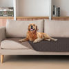 Picture of gogobunny 100% Double Sided Waterproof Dog Blanket Soft Pet Bed Cover Reversible Protect Furniture Couch Sofa Car for Puppy Cat Kids (Dark Coffee/Light Coffee, 30x80 Inch (Pack of 1))