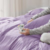 Picture of Bedsure Duvet Cover Twin/Twin XL Size - Soft Double Brushed Bedding Set for Kids & Adults, Zipper Closure, 2 Pieces, Includes 1 Duvet Cover (68"x90") & 1 Pillow Sham, NO Comforter, Orchid Bloom
