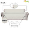 Picture of Easy-Going Oversized Chair Sofa Slipcover Reversible Sofa Cover Water Resistant Couch Cover Furniture Protector Cover with Elastic Straps for Pets Dog (Oversized Chair, Ivory/Ivory)