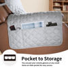 Picture of Easy-Going Oversized Recliner Chair Cover Reversible Sofa Cover Water Resistant Couch Cover Furniture Protector with Elastic Straps for Pets Dog Cat (Oversized Recliner, Light Gray/Light Gray)