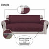 Picture of Easy-Going 4 Seater Sofa Slipcover Reversible Sofa Cover Water Resistant Couch Cover with Foam Sticks Elastic Straps Furniture Protector for Pets Children Dog Cat (XX-Large, Wine/Beige)