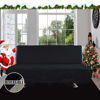 Picture of Easy-Going Futon Sofa Slipcover Reversible Sofa Cover Armless Futon Cover Furniture Protector Couch Cover Water Resistant Pets, Kids, Children, Dog, Cat (Futon, Black/Beige)