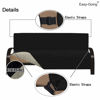 Picture of Easy-Going Futon Sofa Slipcover Reversible Sofa Cover Armless Futon Cover Furniture Protector Couch Cover Water Resistant Pets, Kids, Children, Dog, Cat (Futon, Black/Beige)