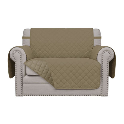 Picture of Easy-Going Oversized Chair Sofa Slipcover Reversible Sofa Cover Water Resistant Couch Cover Furniture Protector Cover with Elastic Straps for Pets Dog (Oversized Chair, Beige/Beige)