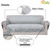 Picture of Easy-Going Reversible Loveseat Couch Cover for 2 Cushion Couch Sofa Cover for Dogs Water Resistant Furniture Protector with Foam Sticks Elastic Straps for Pet (Loveseat, Light Gray/Ivory)