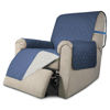 Picture of Easy-Going Recliner Chair Covers Reversible Recliner Slipcovers Water Resistant Sofa Cover Couch Cover Furniture Protector with Elastic Straps for Dog Pet (Recliner, Dark Blue/Ivory)