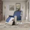 Picture of Easy-Going Recliner Chair Covers Reversible Recliner Slipcovers Water Resistant Sofa Cover Couch Cover Furniture Protector with Elastic Straps for Dog Pet (Recliner, Dark Blue/Ivory)