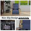 Picture of Easy-Going Recliner Chair Covers Reversible Recliner Slipcovers Water Resistant Sofa Cover Couch Cover Furniture Protector with Elastic Straps for Dog Pet (Recliner, Dark Blue/Ivory)