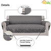 Picture of Easy-Going Oversized Chair Sofa Slipcover Reversible Sofa Cover Water Resistant Couch Cover Furniture Protector Cover with Elastic Straps for Pets Dog (Oversized Chair, Gray/Ivory)
