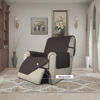 Picture of Easy-Going Recliner Chair Slipcover Reversible Sofa Cover Water Resistant Couch Cover Furniture Protector with Elastic Straps for Pets Dog (Recliner 22 inch, Chocolate/Chocolate)