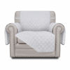 Picture of Easy-Going Chair Sofa Slipcover Reversible Sofa Cover Water Resistant Couch Cover Furniture Protector Cover with Elastic Straps for Pets Kids Children Dog Cat (Chair, White/White)
