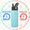 Picture of Konokyo Insulated Water Bottle 18oz Stainless Steel Water Bottles With 3 Lids Sports Water Bottle,Turquoise