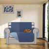 Picture of Easy-Going Reversible Chair Cover Washable Sofa Cover for Dogs Water Resistant Couch Slipcover Furniture Protector Cover with Adjustable Straps for Pets (Chair 30 in, Dark Blue/Light Blue)