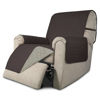Picture of Easy-Going Recliner Chair Slipcover Reversible Sofa Cover Water Resistant Couch Cover Furniture Protector with Elastic Straps for Pets Dog (Recliner 22 inch, Chocolate/Beige)