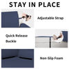 Picture of Easy-Going Reversible Chaise Lounge Couch Cover Water Resistant Sofa Cover Sectional L Shaped Sofa Slipcover with Adjustable Straps Furniture Protector for Dogs (115X34 in, Dark Blue/Dark Blue)