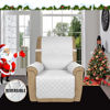 Picture of Easy-Going Recliner Sofa Slipcover Reversible Sofa Cover Water Resistant Couch Cover Furniture Protector with Elastic Straps for Pets Kids Children Dog Cat (Recliner, White/White)