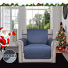 Picture of Easy-Going Chair Sofa Slipcover Reversible Sofa Cover Water Resistant Couch Cover Furniture Protector Cover with Elastic Straps for Pets Kids Children Dog Cat (Chair, Dark Blue/Light Blue)