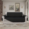 Picture of Easy-Going Sofa Slipcover Reversible Loveseat Sofa Cover Couch Cover for 2 Cushion Couch Furniture Protector with Elastic Straps for Pets Kids Dog Cat (Oversized Loveseat, Black/Black)