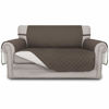 Picture of Easy-Going Reversible Loveseat Couch Cover for 2 Cushion Couch Sofa Cover for Dogs Water Resistant Furniture Protector with Foam Sticks Elastic Straps for Pet (Loveseat, Taupe/Ivory)