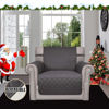 Picture of Easy-Going Chair Sofa Slipcover Reversible Sofa Cover Water Resistant Couch Cover Furniture Protector Cover with Elastic Straps for Pets Kids Children Dog Cat (Chair, Gray/Ivory)