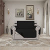 Picture of Easy-Going Oversized Chair Sofa Slipcover Reversible Sofa Cover Water Resistant Couch Cover Furniture Protector Cover with Elastic Straps for Pets Dog (Oversized Chair, Black/Black)
