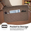 Picture of Easy-Going Oversized Recliner Cover Reversible Couch Cover Sofa Cover for Living Room Water Resistant Furniture Protector with Elastic Straps for Pets Dog (Oversized Recliner, Brown/Beige)