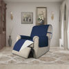 Picture of Easy-Going Recliner Chair Slipcover Reversible Sofa Cover Water Resistant Couch Cover Furniture Protector with Elastic Straps for Pets Dog (Recliner, Navy/Ivory)