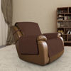 Picture of Easy-Going Oversized Recliner Cover Reversible Couch Cover Sofa Cover for Living Room Water Resistant Furniture Protector with Elastic Straps for Pets Dog (Oversized Recliner, Coffee/Ivory)