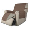 Picture of Easy-Going Recliner Chair Slipcover Reversible Sofa Cover Water Resistant Couch Cover Furniture Protector with Elastic Straps for Pets Dog (Recliner 22 inch, Brown/Beige)