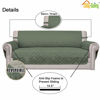 Picture of Easy-Going Sofa Slipcover Reversible Loveseat Sofa Cover Couch Cover for 2 Cushion Couch Furniture Protector with Elastic Straps for Pets Kids Dog Cat (Oversized Loveseat, Greyish Green/Beige)