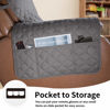 Picture of Easy-Going Oversized Recliner Cover Reversible Couch Cover Sofa Cover for Living Room Water Resistant Furniture Protector with Elastic Straps for Pets Dog (Oversized Recliner, Gray/Gray)