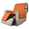 Picture of Easy-Going Recliner Chair Slipcover Reversible Sofa Cover Water Resistant Couch Cover Furniture Protector with Elastic Straps for Pets Dog (Recliner 22 inch, Orange/Black)