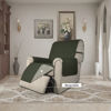 Picture of Easy-Going Recliner Chair Slipcover Reversible Sofa Cover Water Resistant Couch Cover Furniture Protector with Elastic Straps for Pets Dog (Recliner 22 inch, Army Green/Beige)