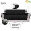 Picture of Easy-Going Oversized Chair Sofa Slipcover Reversible Sofa Cover Water Resistant Couch Cover Furniture Protector Cover with Elastic Straps for Pets Dog (Oversized Chair, Black/Beige)