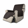 Picture of Easy-Going Recliner Chair Slipcover Reversible Sofa Cover Water Resistant Couch Cover Furniture Protector with Elastic Straps for Pets Dog (Recliner, Chocolate/Chocolate)