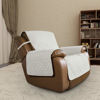 Picture of Easy-Going Oversized Recliner Cover Reversible Couch Cover Sofa Cover for Living Room Water Resistant Furniture Protector with Elastic Straps for Pets Dog (Oversized Recliner, Ivory/Ivory)