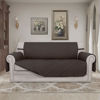 Picture of Easy-Going Sofa Slipcover Reversible Loveseat Sofa Cover Couch Cover for 2 Cushion Couch Furniture Protector with Elastic Straps for Pets Kids Dog Cat (Oversized Loveseat, Chocolate/Chocolate)