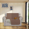 Picture of Easy-Going Reversible Chair Cover Washable Sofa Cover for Dogs Water Resistant Couch Slipcover Furniture Protector Cover with Adjustable Straps for Pets (Chair 30 in, Brown/Beige)