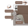 Picture of Easy-Going Reversible Chair Cover Washable Sofa Cover for Dogs Water Resistant Couch Slipcover Furniture Protector Cover with Adjustable Straps for Pets (Chair 30 in, Brown/Beige)