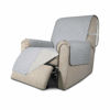Picture of Easy-Going Recliner Sofa Slipcover Reversible Sofa Cover Water Resistant Couch Cover Furniture Protector with Elastic Straps for Pets Kids Children Dog Cat (Recliner, Light Gray/Ivory)