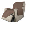 Picture of Easy-Going Recliner Chair Slipcover Reversible Sofa Cover Water Resistant Couch Cover Furniture Protector with Elastic Straps for Pets Dog (Recliner, Brown/Brown)