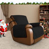 Picture of Easy-Going Oversized Recliner Cover Reversible Couch Cover Sofa Cover for Living Room Water Resistant Furniture Protector with Elastic Straps for Pets Dog (Oversized Recliner, Black/Beige)