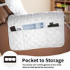 Picture of Easy-Going Oversized Recliner Cover Reversible Couch Cover Sofa Cover for Living Room Water Resistant Furniture Protector with Elastic Straps for Pets Dog (Oversized Recliner, White/White)