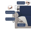 Picture of Easy-Going Reversible Chair Cover Washable Sofa Cover for Dogs Water Resistant Couch Slipcover Furniture Protector Cover with Adjustable Straps for Pets (Chair 30 in, Navy/Ivory)