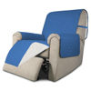 Picture of Easy-Going Recliner Chair Slipcover Reversible Sofa Cover Water Resistant Couch Cover Furniture Protector with Elastic Straps for Pets Dog (Recliner 22 inch, Blue/Ivory)