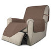 Picture of Easy-Going Recliner Chair Slipcover Reversible Sofa Cover Water Resistant Couch Cover Furniture Protector with Elastic Straps for Pets Dog (Recliner 22 inch, Brown/Brown)