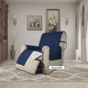 Picture of Easy-Going Recliner Chair Slipcover Reversible Sofa Cover Water Resistant Couch Cover Furniture Protector with Elastic Straps for Pets Dog (Recliner 22 inch, Navy/Ivory)