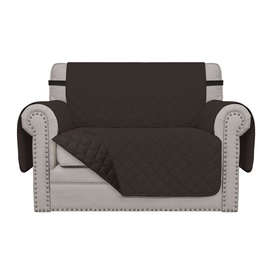 Picture of Easy-Going Oversized Chair Sofa Slipcover Reversible Sofa Cover Water Resistant Couch Cover Furniture Protector Cover with Elastic Straps for Pets Dog (Oversized Chair, Chocolate/Chocolate)