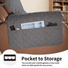 Picture of Easy-Going Oversized Recliner Cover Reversible Couch Cover Sofa Cover for Living Room Water Resistant Furniture Protector with Elastic Straps for Pets Dog (Oversized Recliner, Gray/Ivory)